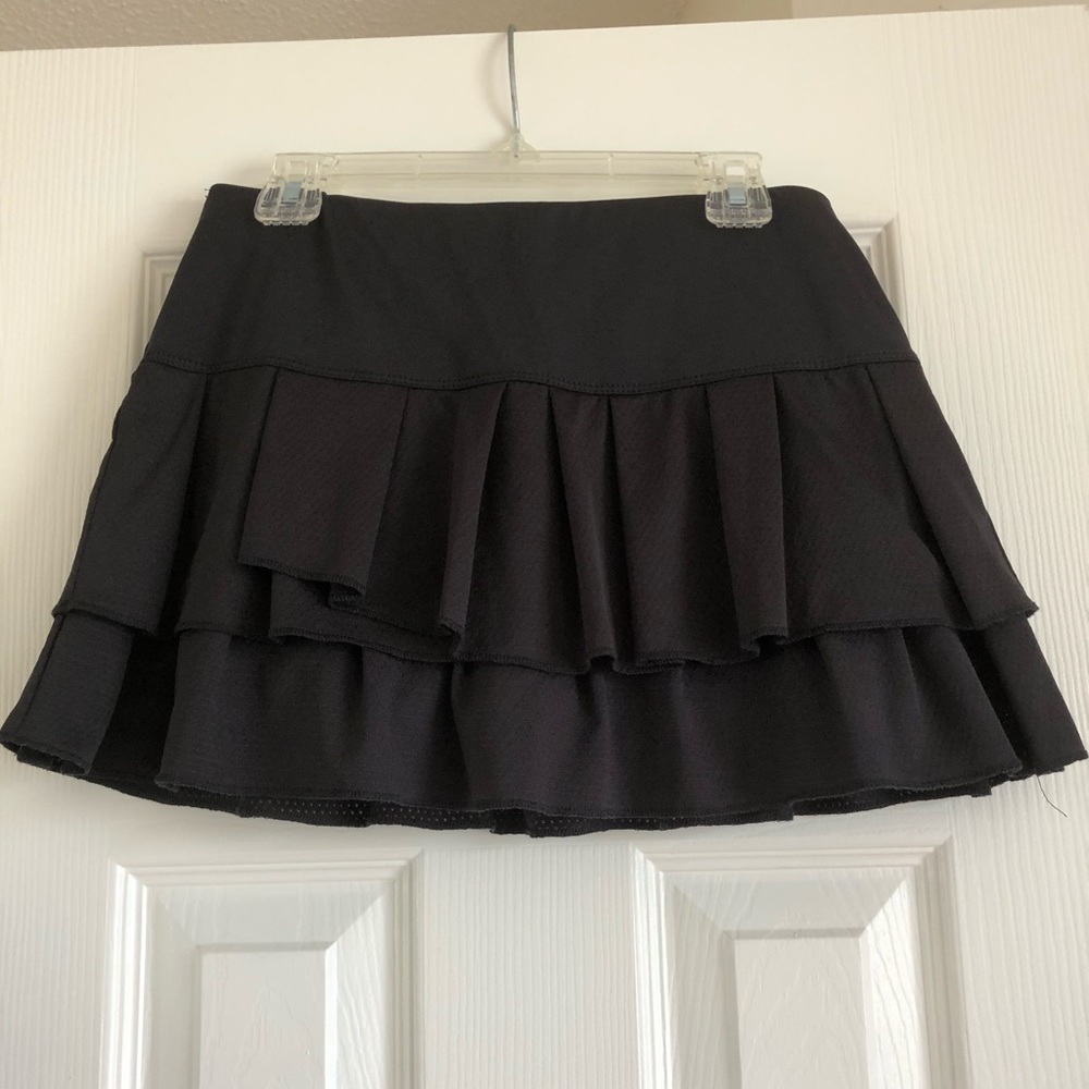 Lucky in Love black tennis skirt